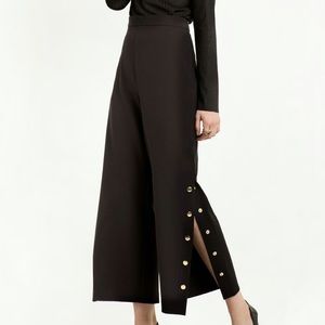 Who what wear black button side dress pant